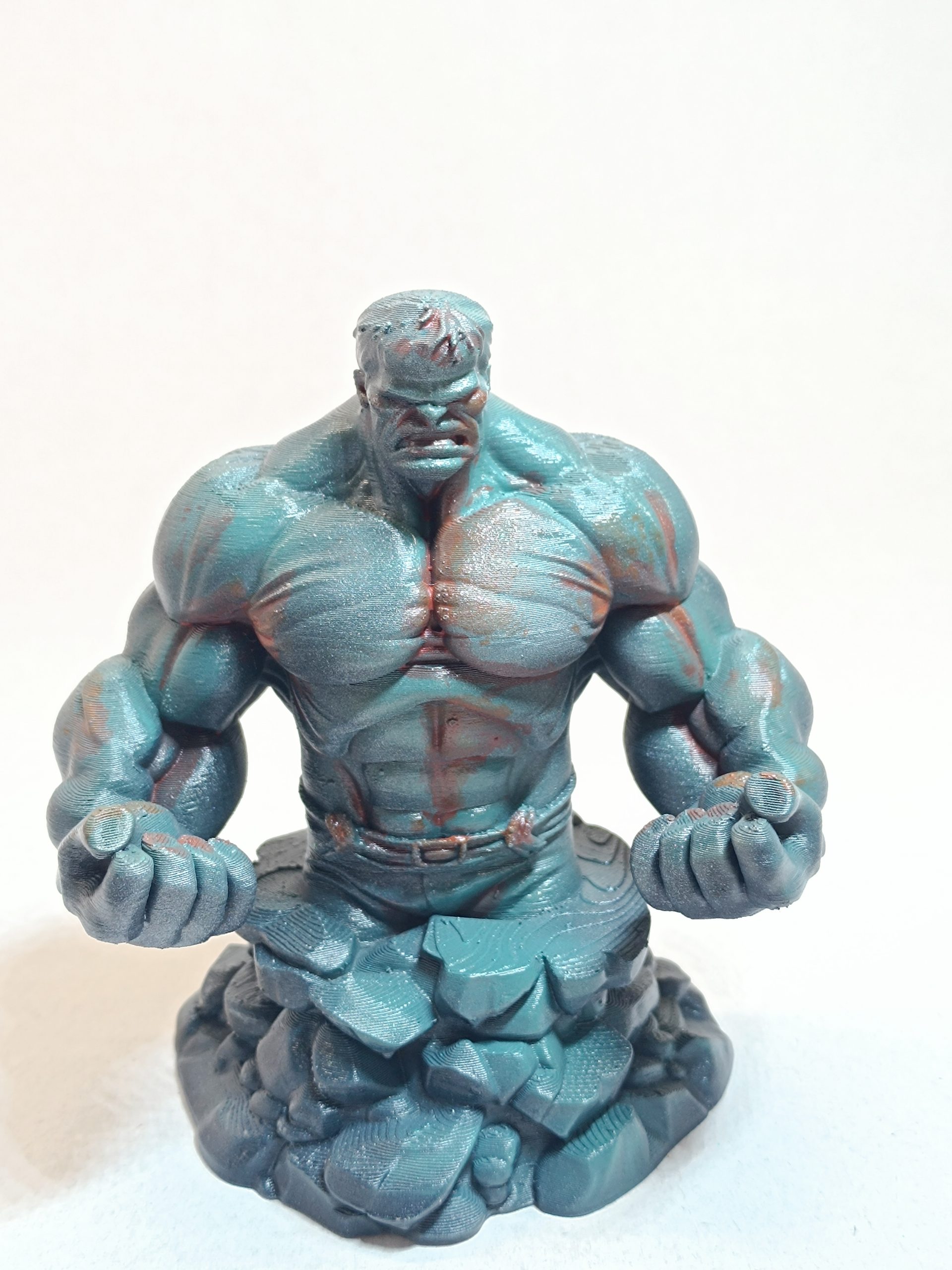 Hulk aspect acier usé - Figurine Impression 3D