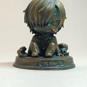 Figurine Sanji Chibi impression 3D aspect bronze antique patiné.