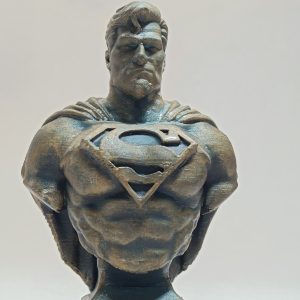 Buste-Superman-Art-Toy-Bronze-Antique-Brut-de-Pop