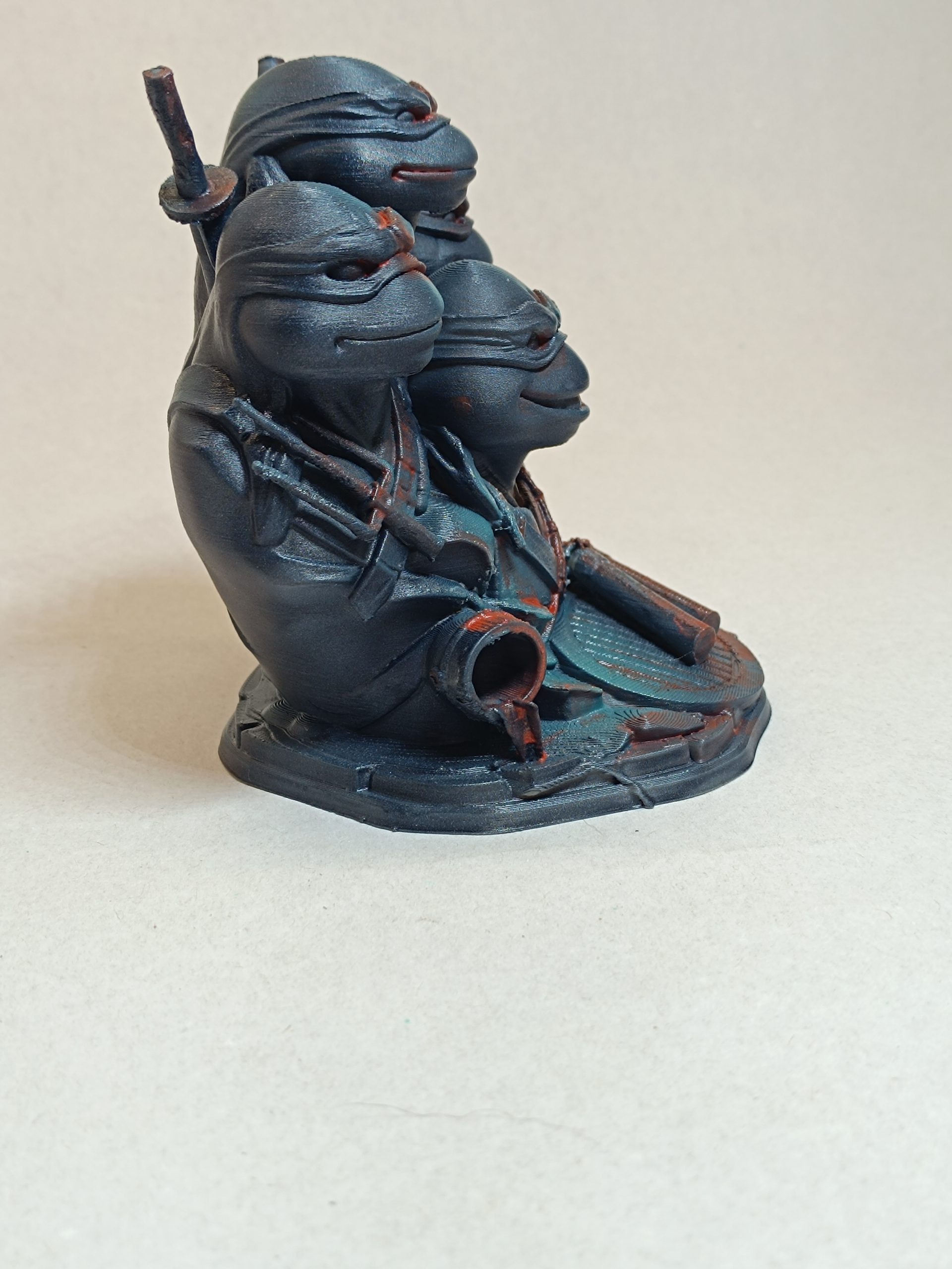 Figurine Diorama Tortue Ninja effet acier usé - Statuette Cinéma | Brut de Pop – Image 5