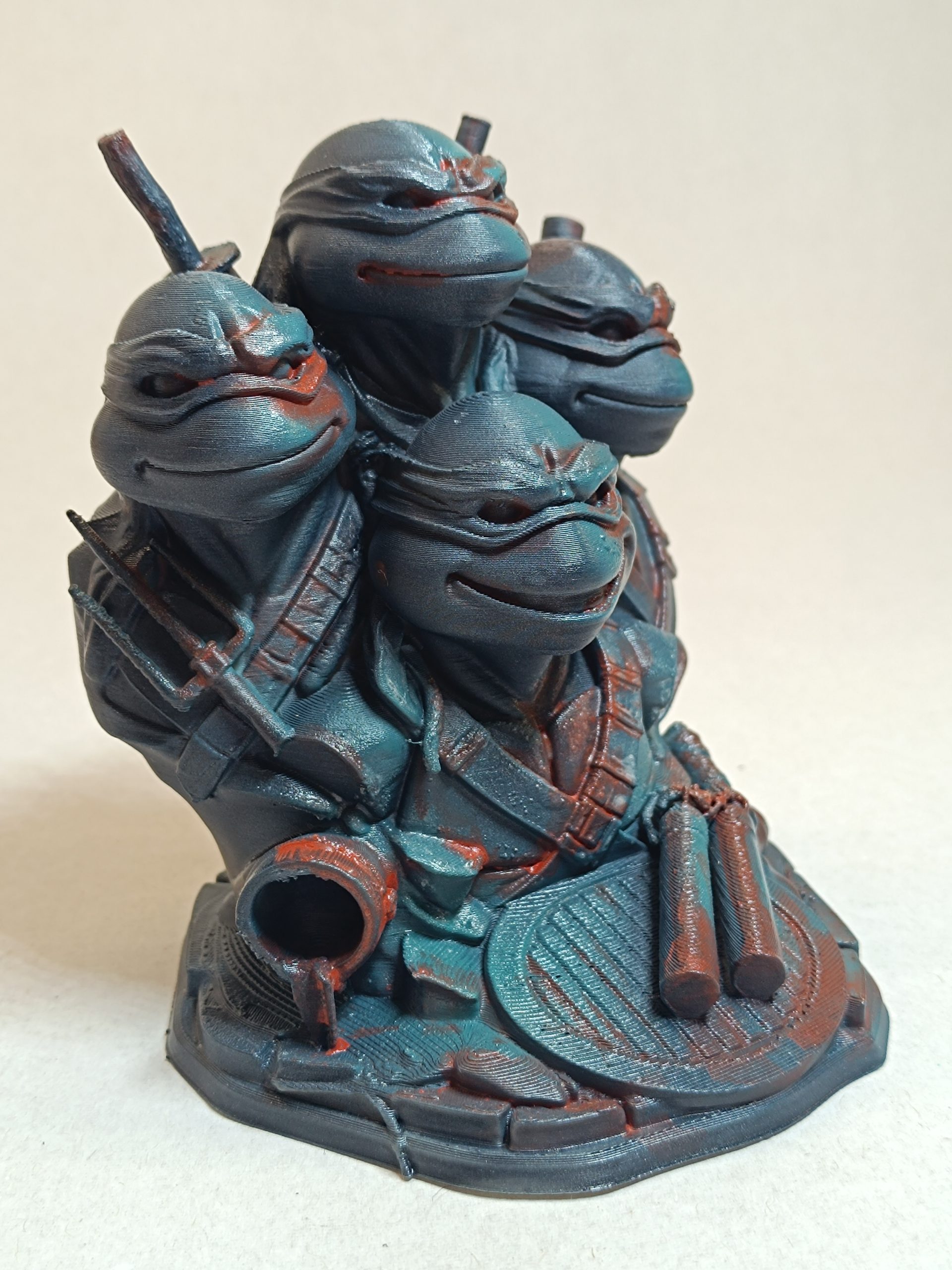Figurine Diorama Tortue Ninja effet acier usé - Statuette Cinéma | Brut de Pop – Image 6
