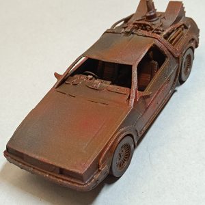 DeLorean aspect métal rouillé - Figurine Impression 3D