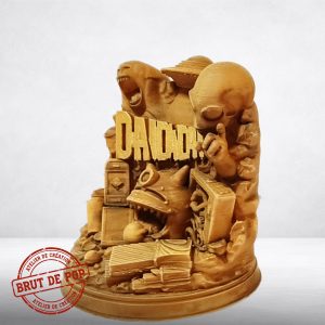 Diorama Dandadan aspect bois - Figurine Impression 3D